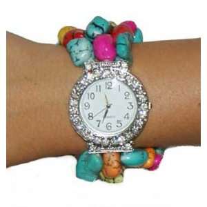  Katwalk Divaz Colored Nugget Gem Stone Watch Jewelry