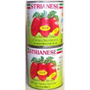   cans of Imported from Italy Strianese 28 oz San Marzano Tomato D.O.P
