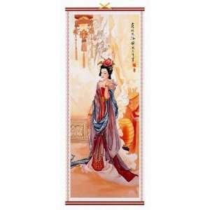  Spring Geisha Bamboo Wall Scroll 