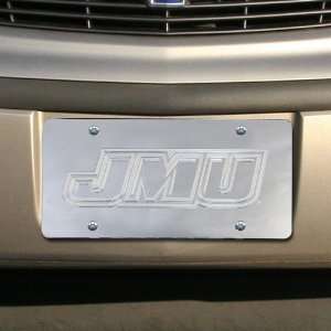  James Madison Dukes Silver Mirrored Team Logo License 