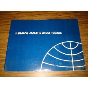    Pan Ams World Routes Booklet with Flight Menu 