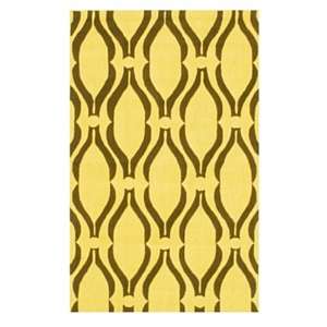  The Rug Market 25285E CHAINS YELLOW AREA RUG 8X10