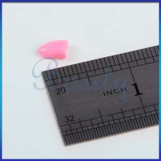 20pcs Pink Cat Dog Claw Paw Nail Caps Size M+ Nail Glue  
