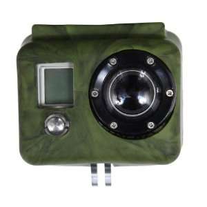   Green Camouflage Silicone Cover for GoPro HD Camera