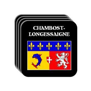 Rhone Alpes   CHAMBOST LONGESSAIGNE Set of 4 Mini Mousepad Coasters