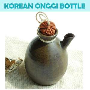 Bottle Olive Oil Wine Sake Ceramic Onggi Korean Pottery  
