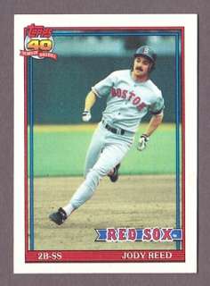 JODY REED   1991 TOPPS   RED SOXS #247   GD  