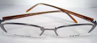   MAY Accent 416 Gunmetal silver women Eyeglasses Frame eyewear Lmay new