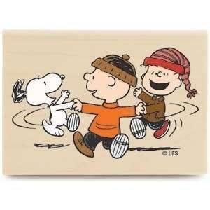  The Happy Dance (Peanuts)   Rubber Stamps Arts, Crafts 