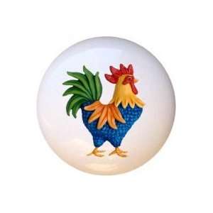  Bright Rooster Chicken Drawer Pull Knob