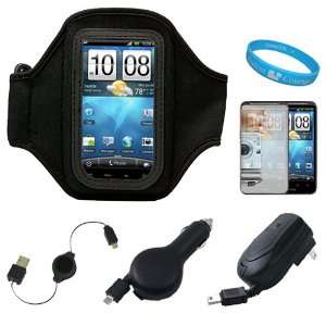  Active Workout Armband with Adjustable Velcro Strap for HTC Inspire 