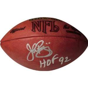  John Riggins Autographed Football with HOF Inscription 