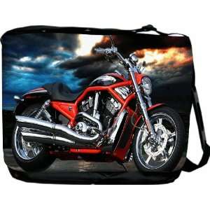  Rikki KnightTM Motorcycle Design Messenger Bag   Book Bag 