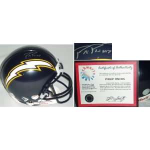    Philip Rivers Signed Chargers Mini Helmet