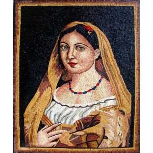 36x48 Spanish Marble Mosaic Art Tile Portrait Mural 