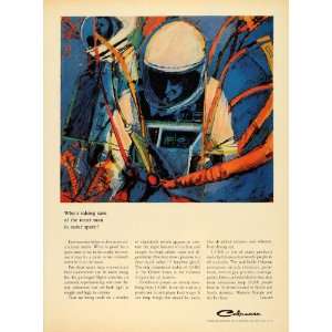   America Chemical Space Astronaut   Original Print Ad