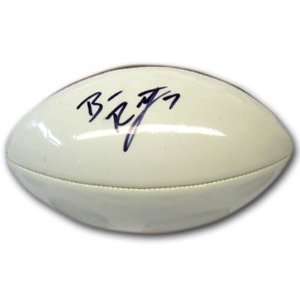 Signed Ben Roethlisberger Football   White   Autographed Footballs 
