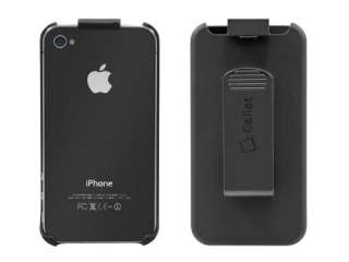   Rubberized Swivel Belt Clip Holster Case for Apple iPhone 4 4S  