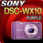 sony cyber shot dsc wx10 violet 16mp 7x zoom digital