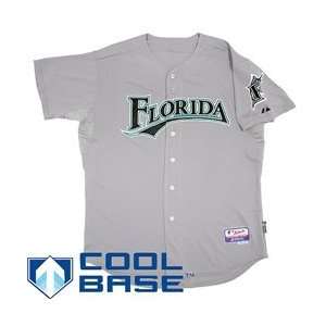  Florida Marlins Authentic Road Cool Base Jersey   Grey 48 