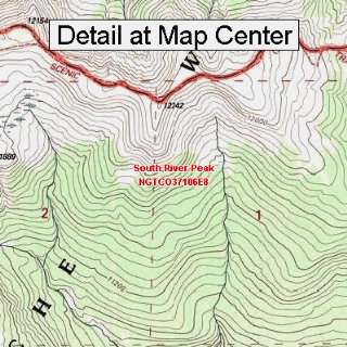  USGS Topographic Quadrangle Map   South River Peak 