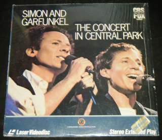 SIMON AND GARFUNKEL THE CONCERT IN CENTRAL PARK Laserdisc Movie   CBS 