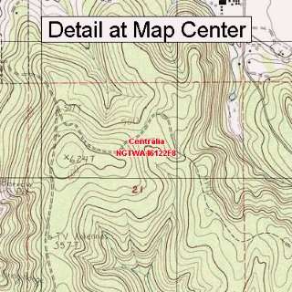  USGS Topographic Quadrangle Map   Centralia, Washington 