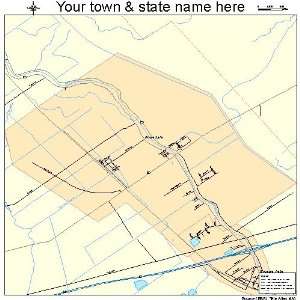  Street & Road Map of Rosedale, Louisiana LA   Printed 