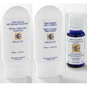 Arganat 100% All Natural Facial Skin Care Kit (1 Daily Cleanser 4.23 