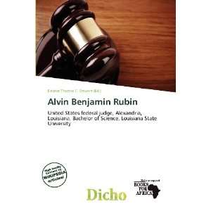   Alvin Benjamin Rubin (9786200954596) Delmar Thomas C. Stawart Books