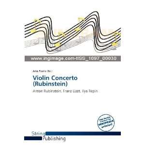  Violin Concerto (Rubinstein) (9786138845287) Jules Reene Books