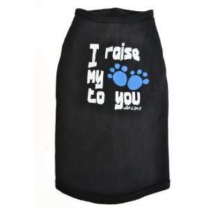  Ruff Ruff and Meow Dog Tank Top, I Raise My Paws To You 