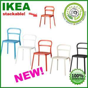 IKEA designer metal aluminum indoor outdoor chair NEW  