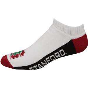  Stanford Cardinal White Tri Color Ankle Socks Sports 