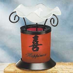  Chinese Character Happiness Glass Base Oil Burner