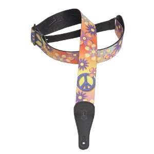   Leathers 2 Polyester Guitar Strap with Sonic Art, Musical Instruments