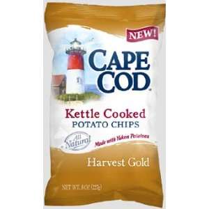 Cape Cod Potato Chips Harvest Gold 8oz. (4 Bags)  Grocery 