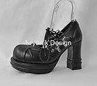 Demonia Vampire 03 goth gothic punk black platform lace up shoes heels 