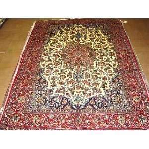  4x7 Hand Knotted Isfahan/Esfahan Persian Rug   49x72 