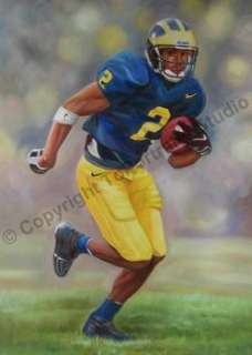 Charles Woodson Michigan Wolverines Canvas Oil Painting  