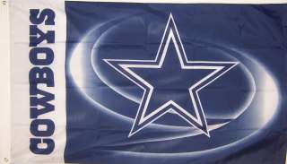   COWBOYS STAR NEW 3ftx5ft LISCENSED NFL STORE FOOTBALL BANNER FLAG