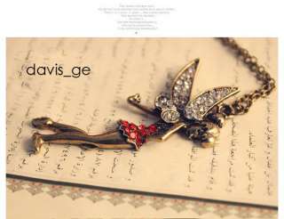 Vintage Jewelry New Pretty Girl with Wings Necklace Pendant EGQ  