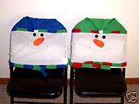 CHRISTMAS SNOWMAN Chair Covers toys decorations holiday  
