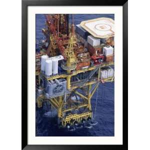  Offshore Oil Rig in the Gulf of Mexico Framed Photographic 