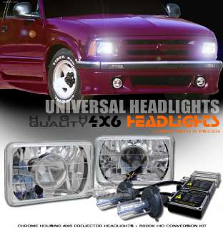 93 97 Ford Probe 4x6 Glass Projector Headlights+H4 HID  