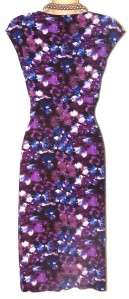 Lauren by Ralph Lauren Purple Blue Floral Dress Size 8 NWT Retail $134 