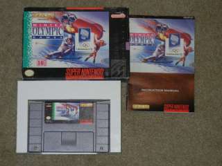 WINTER OLYMPIC GAMES SNES SUPER NINTENDO COMPLETE***  