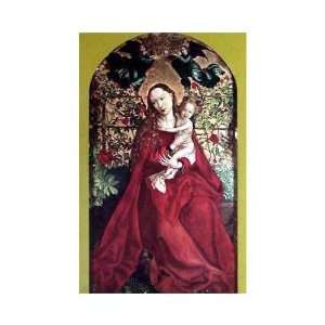  Virgin At The Rose Bush Poster Print