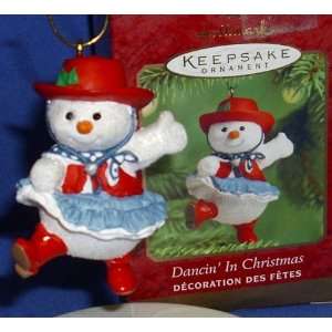  Hallmark Dancin In Christmas Cowgirl Snowman