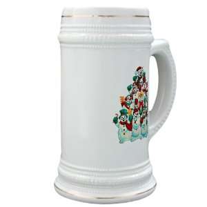  Stein (Glass Drink Mug Cup) Christmas Holiday Stacked 
